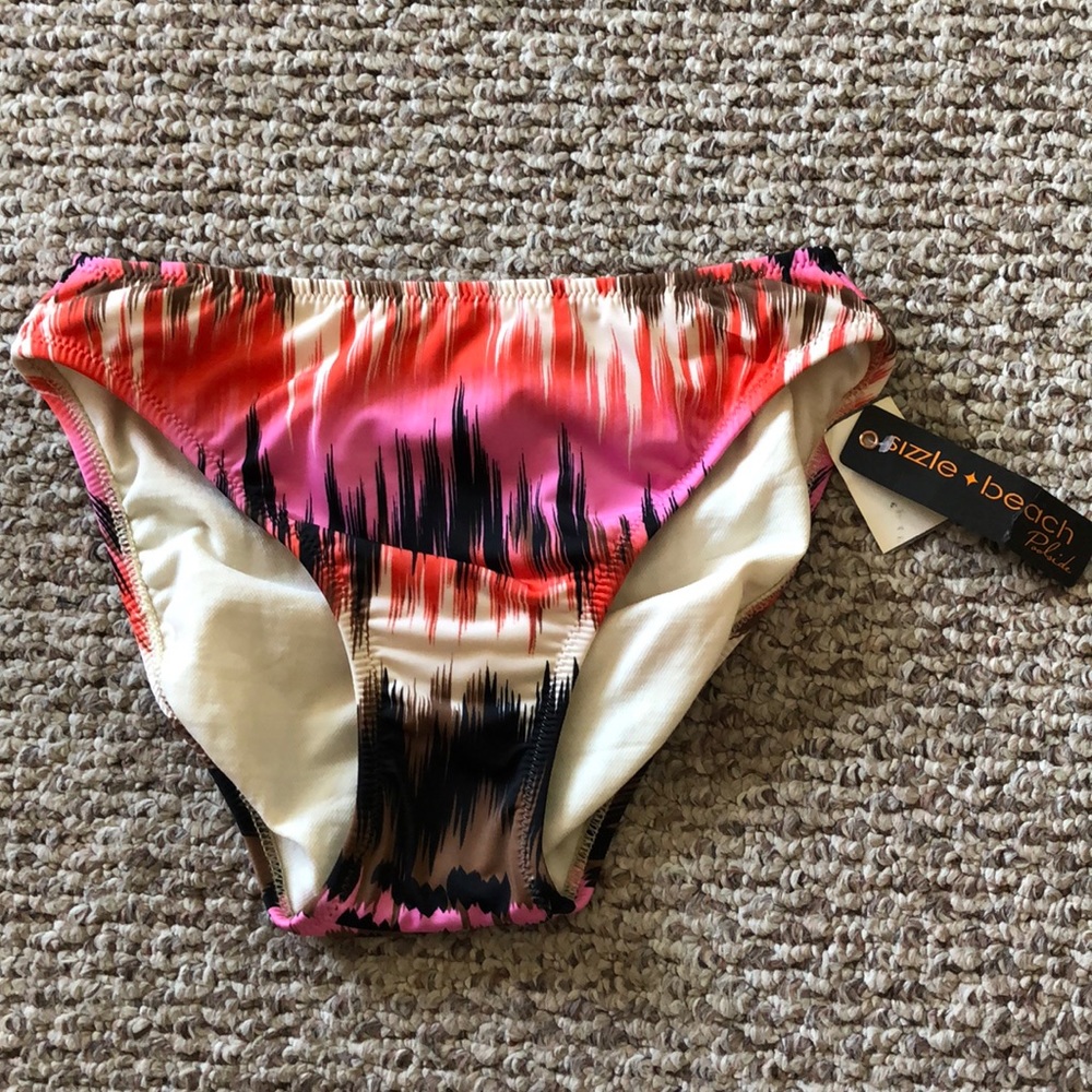 NEW bathing suit bottoms - black, pink, beige